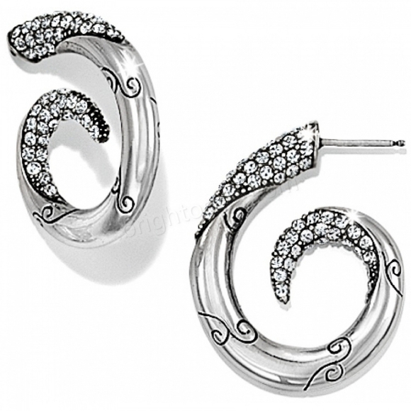 NWTS $58 Brighton "Christalina" Swirls with Etched Scrolls & Pave Set Crystals! - Picture 3 of 8